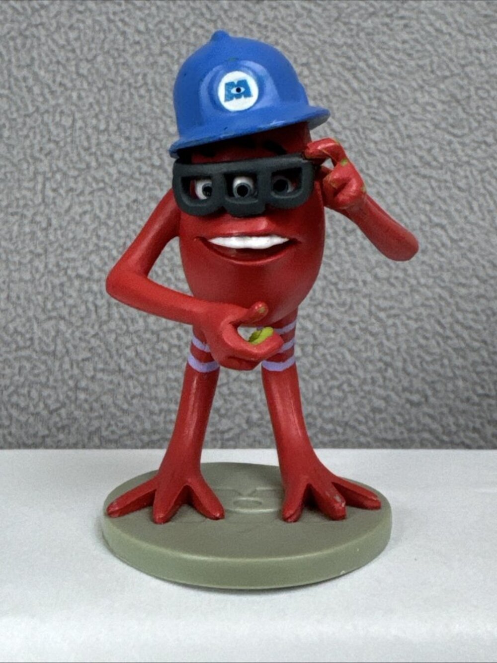 Jeff Fungus Monsters Inc 2.5" Figure toy cake topper disney pixar red